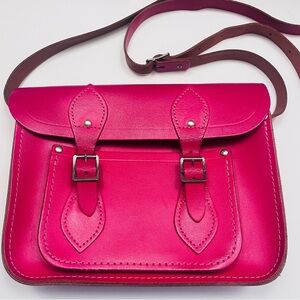 The Cambridge Satchel Company Hot Pink/Magenta Leather Satchel